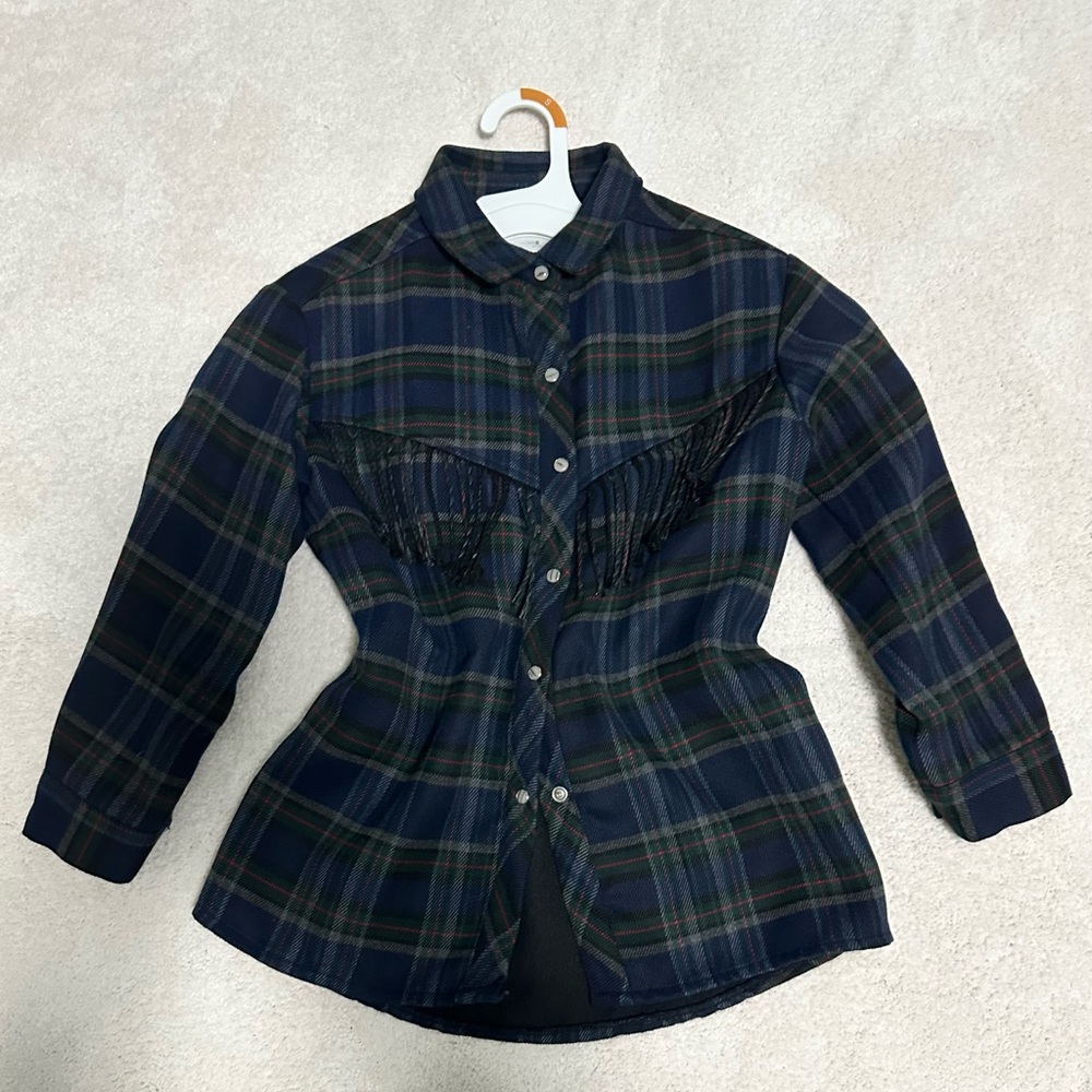 Zara Girls Flannel Shirt 8